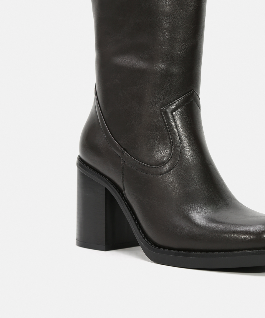 Botas tacón plataforma image number null